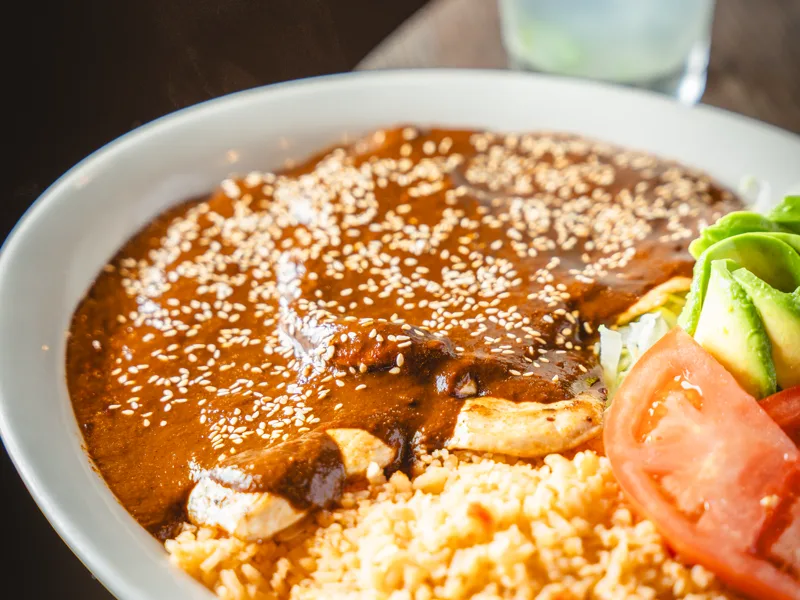 Chicken Mole at Camino Real Old Fort